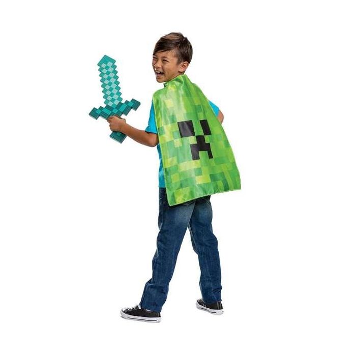 Jakks Pacific 156239 Pack de Espada y Capa del Videojuego Minecraft para Niños +3 Años 2 Jakks Pacific 156239 Pack de Espada y Capa del Videojuego Minecraft para Niños +3 Años 2