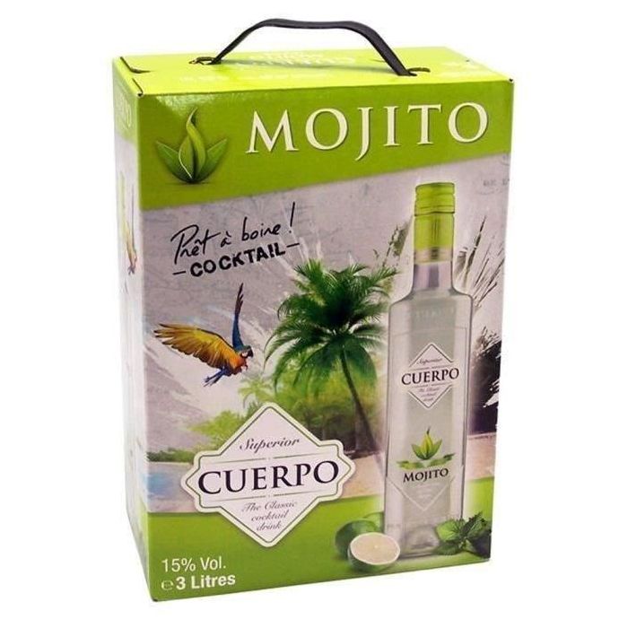 Babero Mojito Cuerpo 3L 15 ° Babero Mojito Cuerpo 3L 15 °