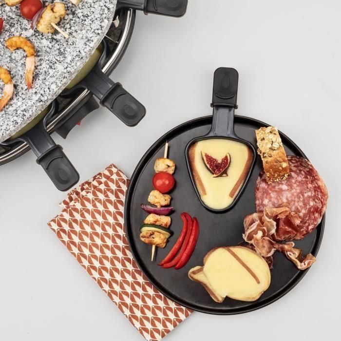 Hkoenig RP85 Parrilla Raclette y Grill de Granito para 8 Personas - 900W 5