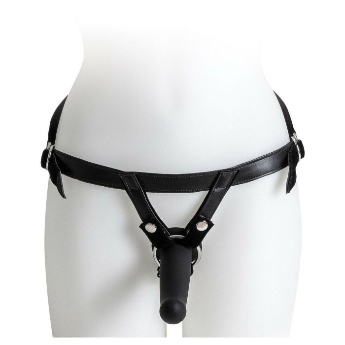 Consolador con arnés Virgite Negro L 4 Consolador con arnés Virgite Negro L 4