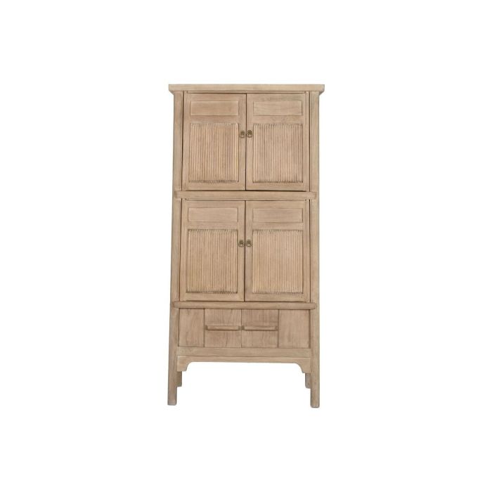 DKD Home Decor bs1c25 Armario de Olmo Macizo Natural 92x42x189 cm con 6 Puertas y 2 Estanterías Colección Minimal 3 DKD Home Decor bs1c25 Armario de Olmo Macizo Natural 92x42x189 cm con 6 Puertas y 2 Estanterías Colección Minimal 3
