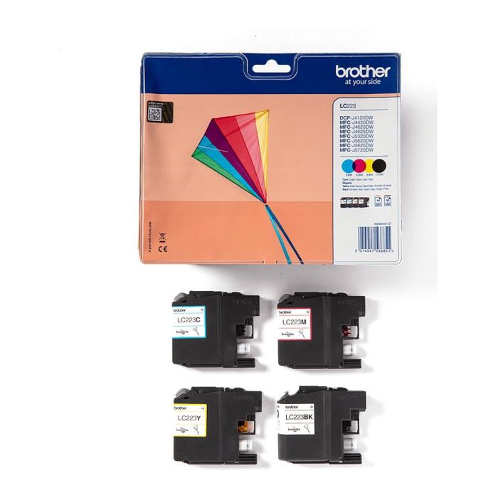 BROTHER Pack cartuchos Negro, Cian, Magenta y Amarillo MFCJ4120D MFCJ4420DW/MFCJ4620DW larga duracio