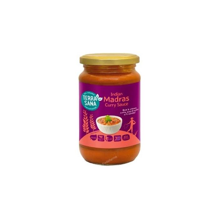 TERRASANA Salsa Curry Madras 350 Gr Bio Vegan
