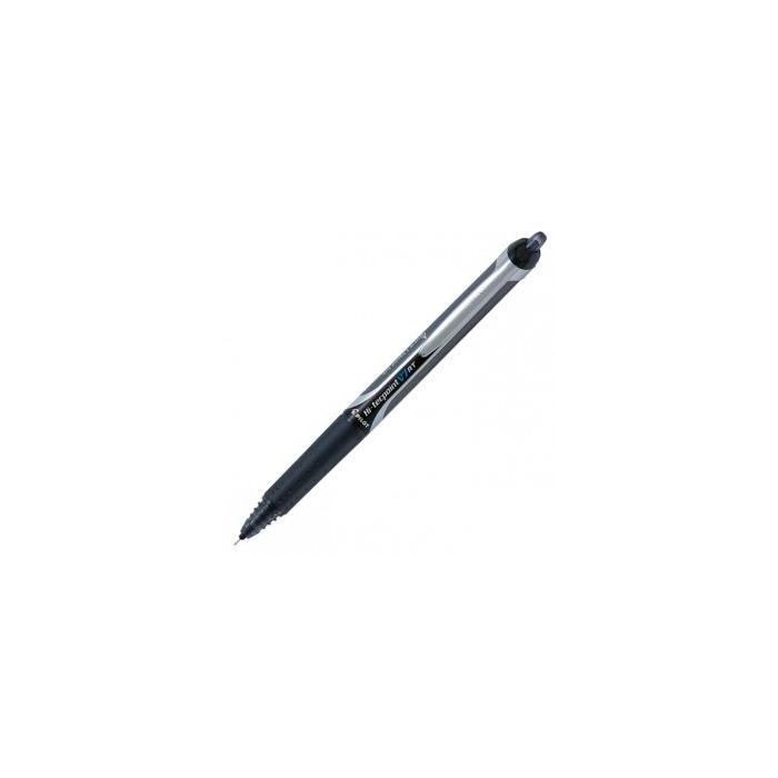Pilot Bolígrafo Roller Tinta Líquida V7 Hi-Tecpoint Retráctil Negro - Punta de Aguja, Agarre Confortable (12 Unidades) (12 Unidades)