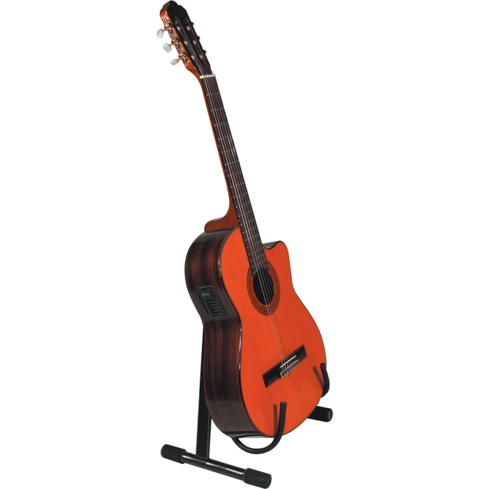 QUIKLOK Soporte Guitarra Acústica "A" Negro Acero Plegable 1,20 kg 1