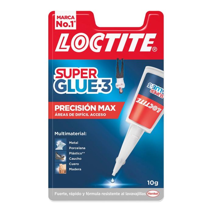 Loctite Super glue 3 precisión max. - Adhesivo instantáneo, 10 g, resistente a golpes, agua y temperaturas extremas
