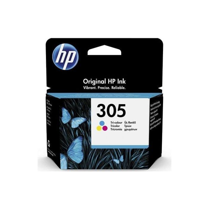 HP Nº 305 Cartucho de Tinta Tricolor Original para Impresoras HP Deskjet 2300, 2700, Plus 4100, Envy 6000, Pro 6400, 4210E HP Nº 305 Cartucho de Tinta Tricolor Original para Impresoras HP Deskjet 2300, 2700, Plus 4100, Envy 6000, Pro 6400, 4210E