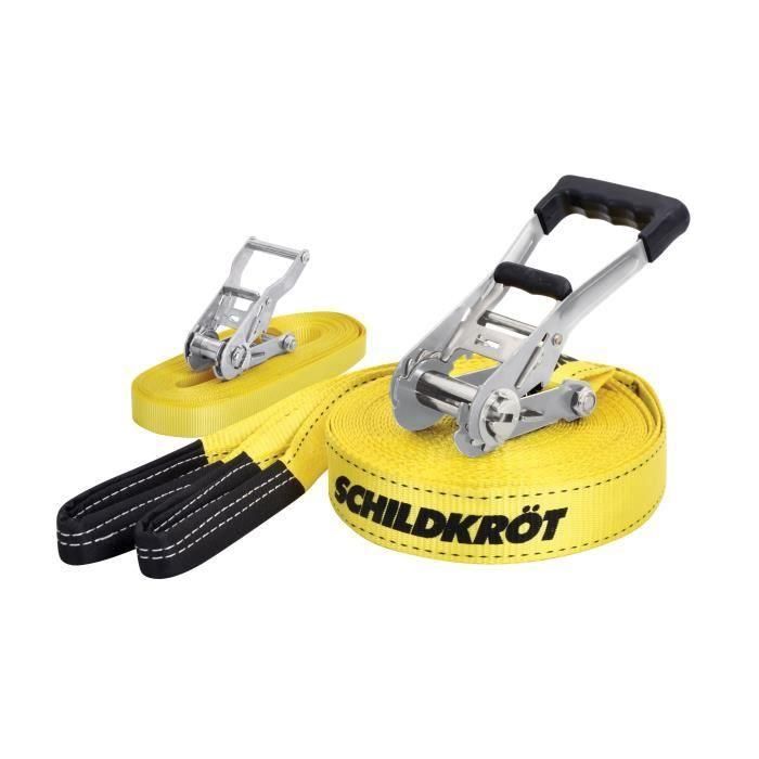 Schildkröt AUC1722948760219 Slackline 15 m largo x 5 cm ancho con Trinquete Metálico y Correa de Entrenamiento - Máx. 150 kg 3 Schildkröt AUC1722948760219 Slackline 15 m largo x 5 cm ancho con Trinquete Metálico y Correa de Entrenamiento - Máx. 150 kg 3