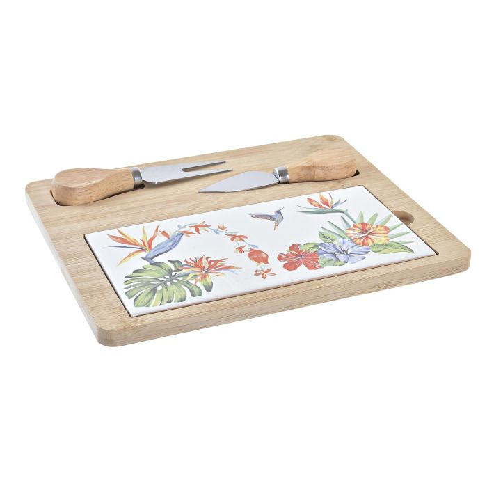 Tabla Aperitivo Tropical DKD Home Decor Multicolor 20 x 1.2 x 24.5 cm Set de 4 Tabla Aperitivo Tropical DKD Home Decor Multicolor 20 x 1.2 x 24.5 cm Set de 4