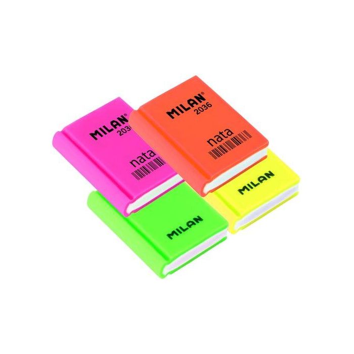 Goma De Borrar Milan 2036 Con Forma De Libro, Colores Surtidos (Ud.) 36 unidades