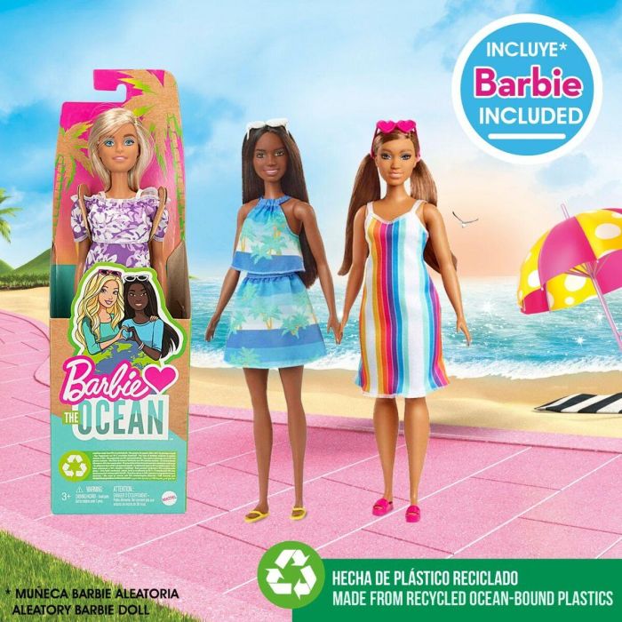 Set de Juguetes de Playa Barbie 8 Piezas 18 x 16 x 18 cm 4 Set de Juguetes de Playa Barbie 8 Piezas 18 x 16 x 18 cm 4