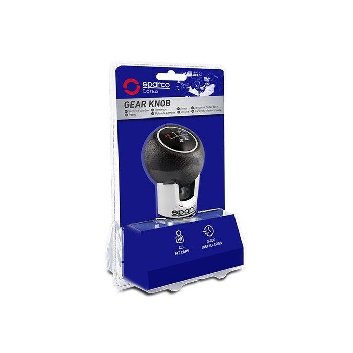 Sparco Pomo Lazio SPC0105CH Cromado-Negro Aluminio y Polipiel Diseño Deportivo 1 Sparco Pomo Lazio SPC0105CH Cromado-Negro Aluminio y Polipiel Diseño Deportivo 1