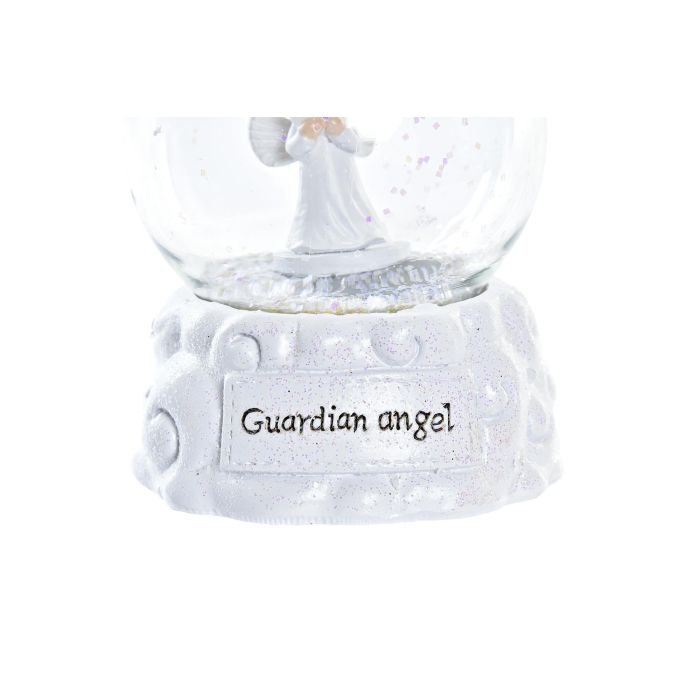 DKD Home Decor Figura Navidad Tradicional Bola Blanco Resina y Cristal 6.5x8.5x6.5 cm (2 Unidades) 2 DKD Home Decor Figura Navidad Tradicional Bola Blanco Resina y Cristal 6.5x8.5x6.5 cm (2 Unidades) 2