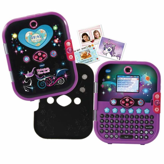Vtech Kidisecrets Diario Secreto Digital negro para niños 5-12 años con sonidos y luces, incluye pilas 3