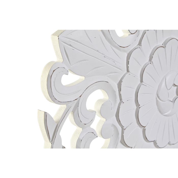 DKD Home Decor Decoración Pared Romántico MDF Blanco 60x60x1.5 cm Set de 4 Unidades 1 DKD Home Decor Decoración Pared Romántico MDF Blanco 60x60x1.5 cm Set de 4 Unidades 1