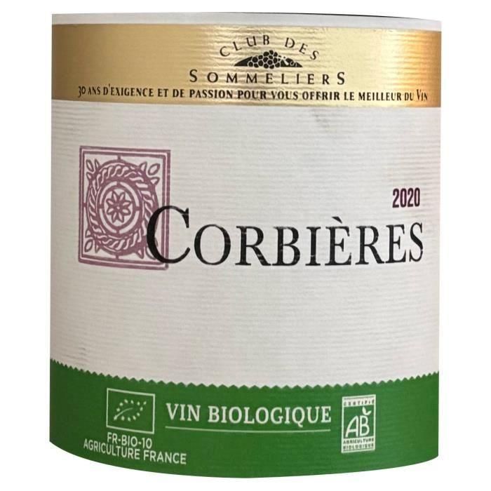 Club des Sommeliers 2020 Corbieres - Vino tinto Languedoc - Ecológico 1