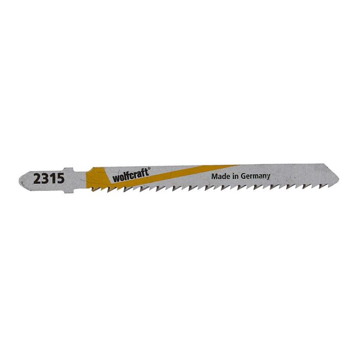 Wolfcraft Hojas de sierra de calar vástago en T HSS 75 mm para madera, tarima, plásticos, corte limpio y fino (pack 2 uds) 0 Wolfcraft Hojas de sierra de calar vástago en T HSS 75 mm para madera, tarima, plásticos, corte limpio y fino (pack 2 uds) 0