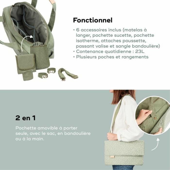 Babymoov BAB3661276183407 Bolso cambiador Day to Day, moderno y funcional, 23L, muchos bolsillos, 6 accesorios, Abstracto 3 Babymoov BAB3661276183407 Bolso cambiador Day to Day, moderno y funcional, 23L, muchos bolsillos, 6 accesorios, Abstracto 3