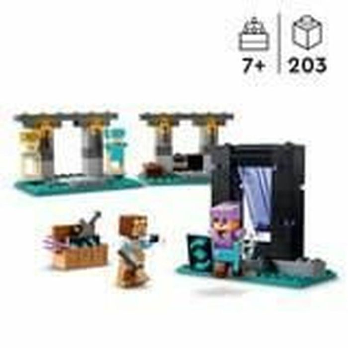 LEGO 21252 Minecraft The Armory, Juguete con Armería con Personajes de Videojuego, Minifigura de Alex 5