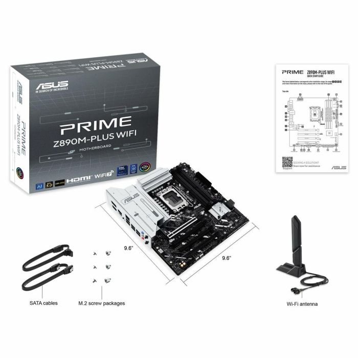 ASUS PRIME Z890M-PLUS WiFi Placa Base micro ATX Intel Z890 LGA 1851, Wi-Fi 7, DDR5, 90MB1J80-M0EAY0 13 ASUS PRIME Z890M-PLUS WiFi Placa Base micro ATX Intel Z890 LGA 1851, Wi-Fi 7, DDR5, 90MB1J80-M0EAY0 13