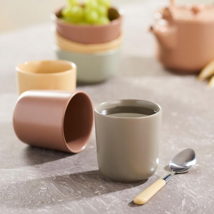 Day Mug 300 Ml Gres Taza para Té o Café sin Asa Colores Surtidos 1