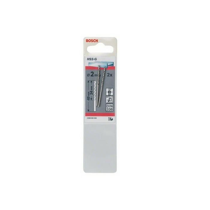 Bosch 2 Metallbohrer HSS-G 2.0x24x49mm 1 Bosch 2 Metallbohrer HSS-G 2.0x24x49mm 1