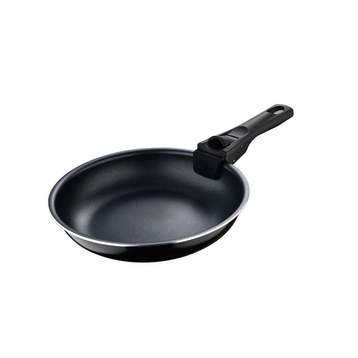 Bergner BG - 31605 - BK Set 2 Sartenes Click & Cook ø20 / ø26 cm Antiadherentes Aluminio Inducción Mango Desmontable Negro 1