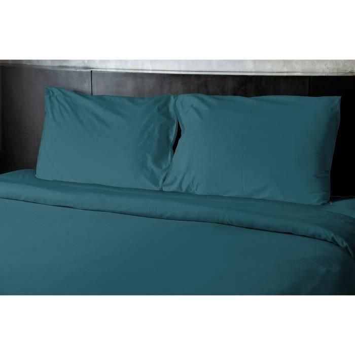 Home Linge Passion HP72087 Juego de 2 fundas de almohada microfibra 82 g 50x70 cm azul pato 1