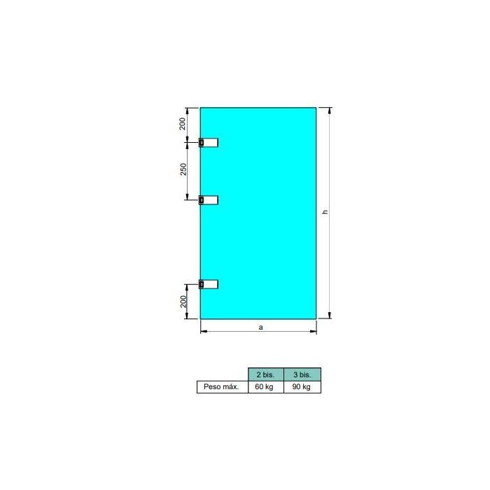 Emuca Bisagra para puerta de cristal con embellecedor, bisagra horizontal con pala de 40mm, para puerta de 8-12mm, aluminio y acero, gris metalizado 4 Emuca Bisagra para puerta de cristal con embellecedor, bisagra horizontal con pala de 40mm, para puerta de 8-12mm, aluminio y acero, gris metalizado 4