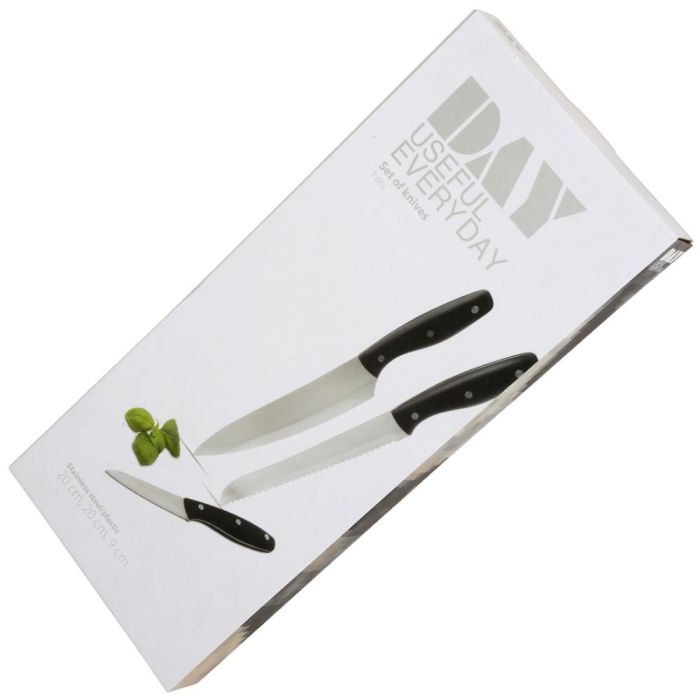 Day Juego De 3 Cuchillos Acero Inoxidable (Pan 20cm, Chef 20cm, Pelador 9cm) 1