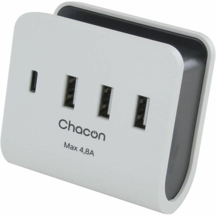 Cargador USB Pared Chacon Blanco 0 Cargador USB Pared Chacon Blanco 0