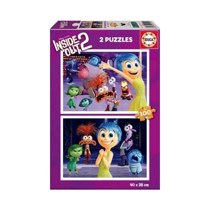 Educa Puzzle 2x100 Inside Out 2 Edad recomendada 6-8 años 1