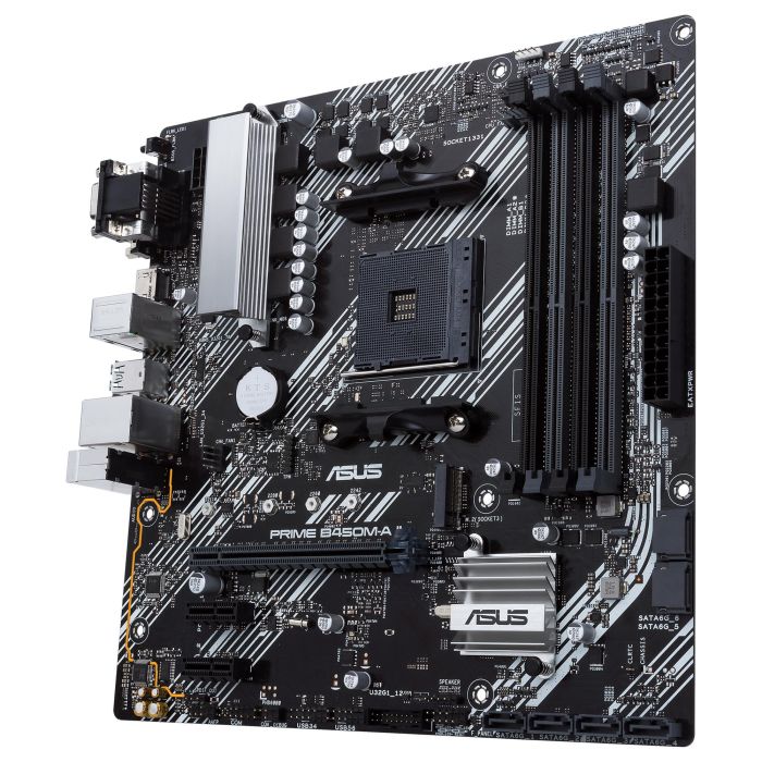 ASUS AM4 PRIME B450M-A II Placa Base para PC, AMD B450 Chipset, Micro ATX 6