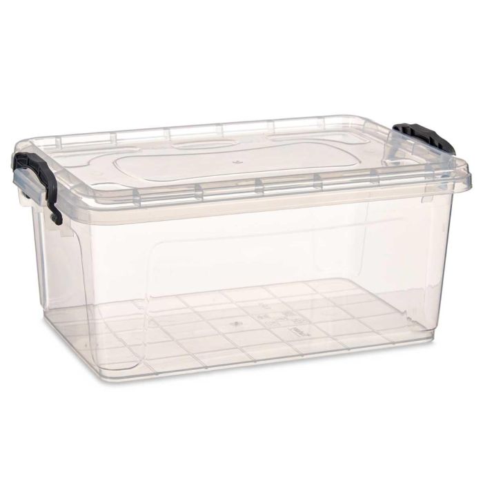 Caja Plastico Ordenacion Transparente 8,5L Kipit 23X15CM (12 Unidades) 1 Caja Plastico Ordenacion Transparente 8,5L Kipit 23X15CM (12 Unidades) 1