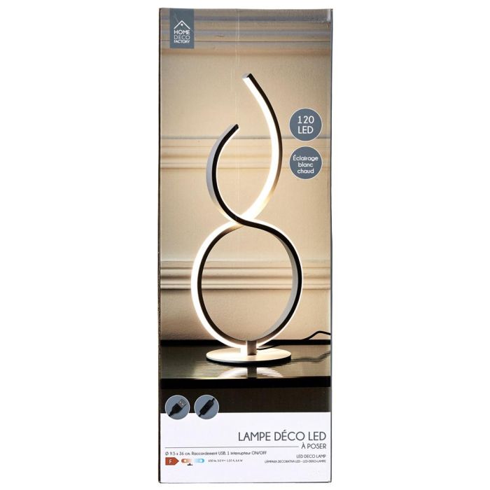 Lámpara Led Decorativa Blanca Home Deco Factory 2