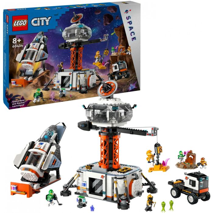 Lego City Base Espacial Y Plataforma de Lanzamiento 60434 - Set de Exploración Espacial con Nave, 6 Minifiguras y Robot 11 Lego City Base Espacial Y Plataforma de Lanzamiento 60434 - Set de Exploración Espacial con Nave, 6 Minifiguras y Robot 11