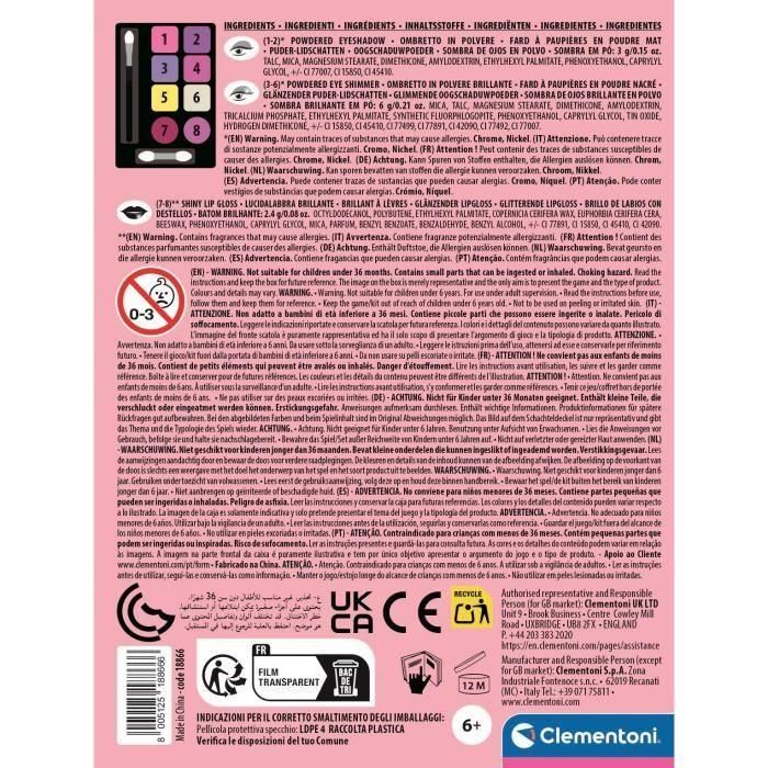 Clementoni CLE8005125188666 Paleta de maquillaje Primavera 3 Clementoni CLE8005125188666 Paleta de maquillaje Primavera 3