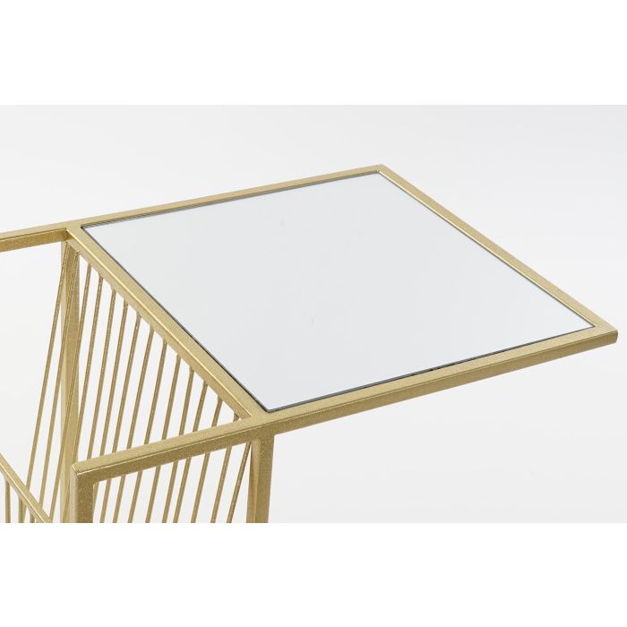 DKD Home Decor Revistero Glam de Metal y Espejo, Color Dorado, con dimensiones de 71 cm de alto, 48 cm de ancho y 35 cm de fondo 1 DKD Home Decor Revistero Glam de Metal y Espejo, Color Dorado, con dimensiones de 71 cm de alto, 48 cm de ancho y 35 cm de fondo 1