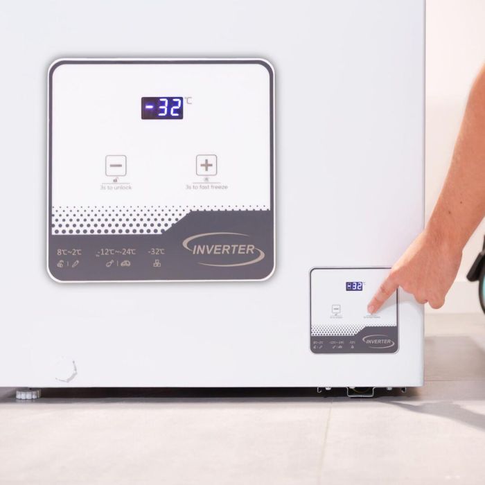 Cecotec Congelador horizontal Bolero CoolMarket Chest 199 L blanco clase E inverter 8 Cecotec Congelador horizontal Bolero CoolMarket Chest 199 L blanco clase E inverter 8