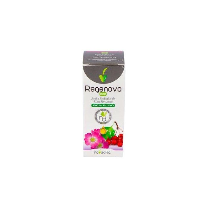 NOVADIET Aceite de Rosa Mosqueta Ecológico 50ml - Regenera, Nutre, Hidrata y Elimina Manchas