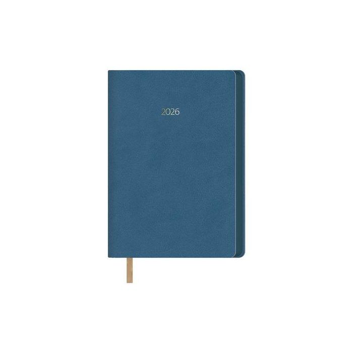 Agenda Anual (2026) Dohe Hanoi Cosida Tapa Extra Polipiel 140X200 D/P Azul