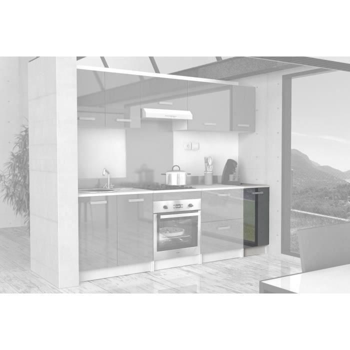 START Mueble bajo de cocina L 40 cm - Gris brillante 2 START Mueble bajo de cocina L 40 cm - Gris brillante 2