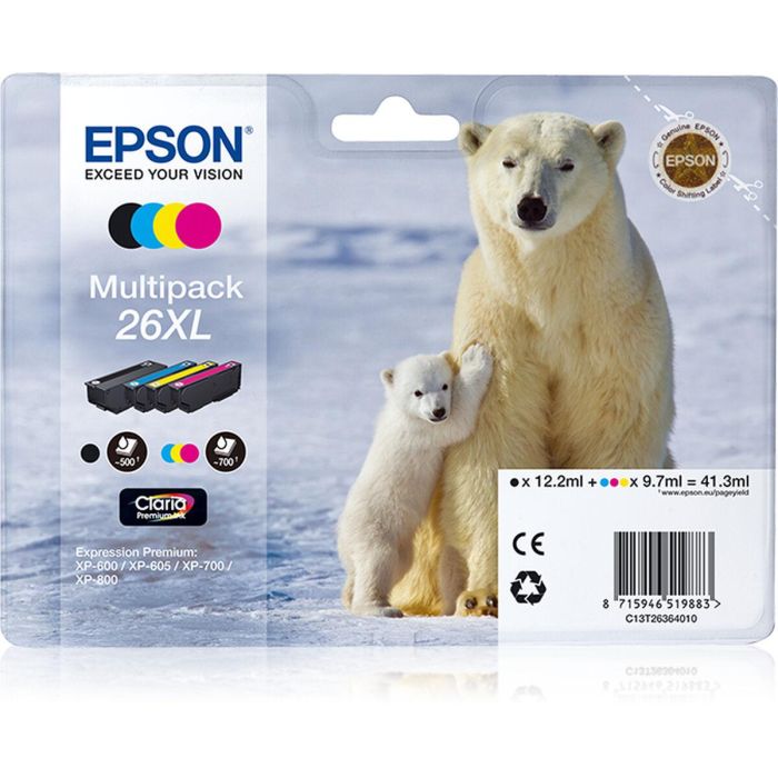 Cartucho de Tinta Original Epson 26XL Negro