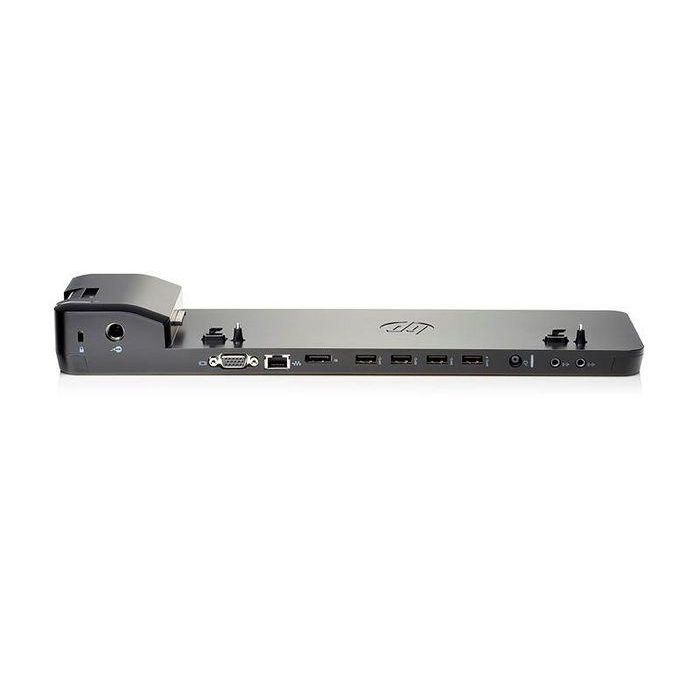 HP UltraSlim Docking Station para Notebooks HP EliteBook – USB 3.0, DisplayPort, VGA, Ethernet