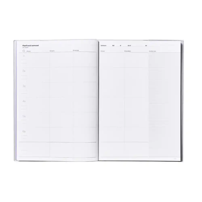 Additio Cuaderno Programacion Catalan Din A4 Plan Mensual y Programacion Semanal del Curso Agenda Profesorado 5
