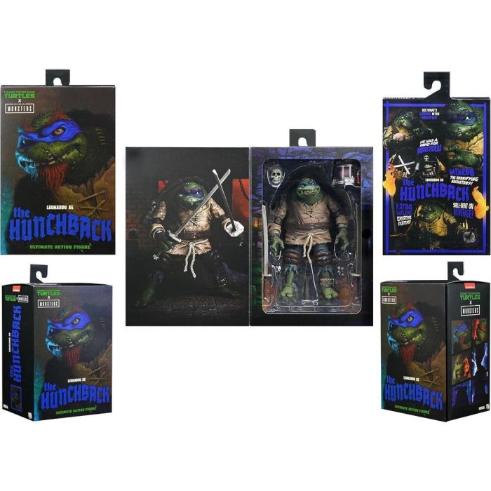 NECA Figura Ultimate Leonardo As Hunchback Tortugas Ninja 18cm con Accesorios 1