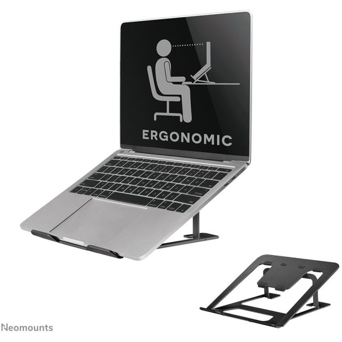 Neomounts Nsls085 Soporte para Portátil Plegable Universal 10-17" Ultra-delgado con Altura Ajustable y Ventilación, Negro 0 Neomounts Nsls085 Soporte para Portátil Plegable Universal 10-17" Ultra-delgado con Altura Ajustable y Ventilación, Negro 0