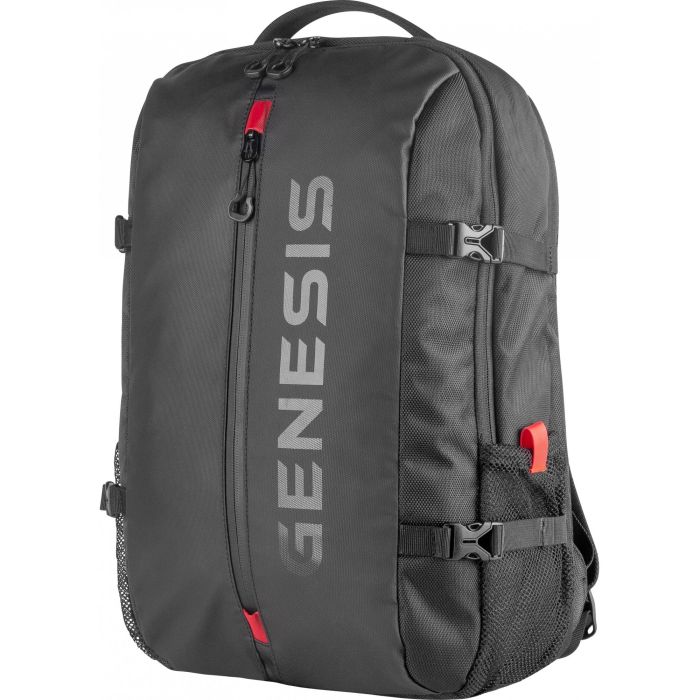 GENESIS Pallad 410 Mochila para Portátil 15.6" Universal, Impermeable, Poliéster 1680D, Senderismo Urbano Negro