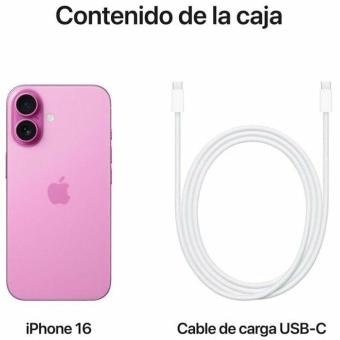 Apple MYEA3QL/A iPhone 16 Smartphone 128GB, Pantalla 6.1" Super Retina XDR, Chip A18, Cámara Dual 48MP, 5G, iOS 18, IP68, Rosa 1 Apple MYEA3QL/A iPhone 16 Smartphone 128GB, Pantalla 6.1" Super Retina XDR, Chip A18, Cámara Dual 48MP, 5G, iOS 18, IP68, Rosa 1