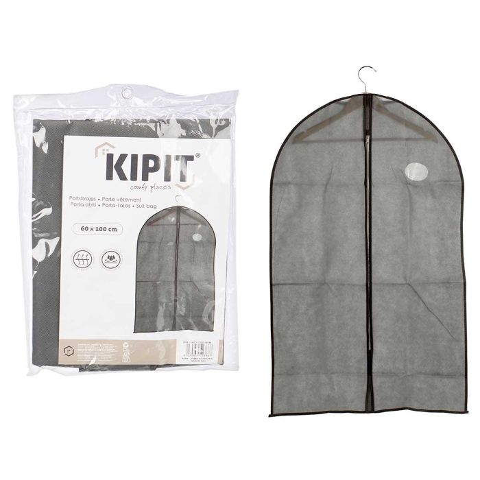 Kipit Portatrajes Gris 60x100 cm - Resistente a la humedad, transpirable y duradero (36 Unidades) Kipit Portatrajes Gris 60x100 cm - Resistente a la humedad, transpirable y duradero (36 Unidades)